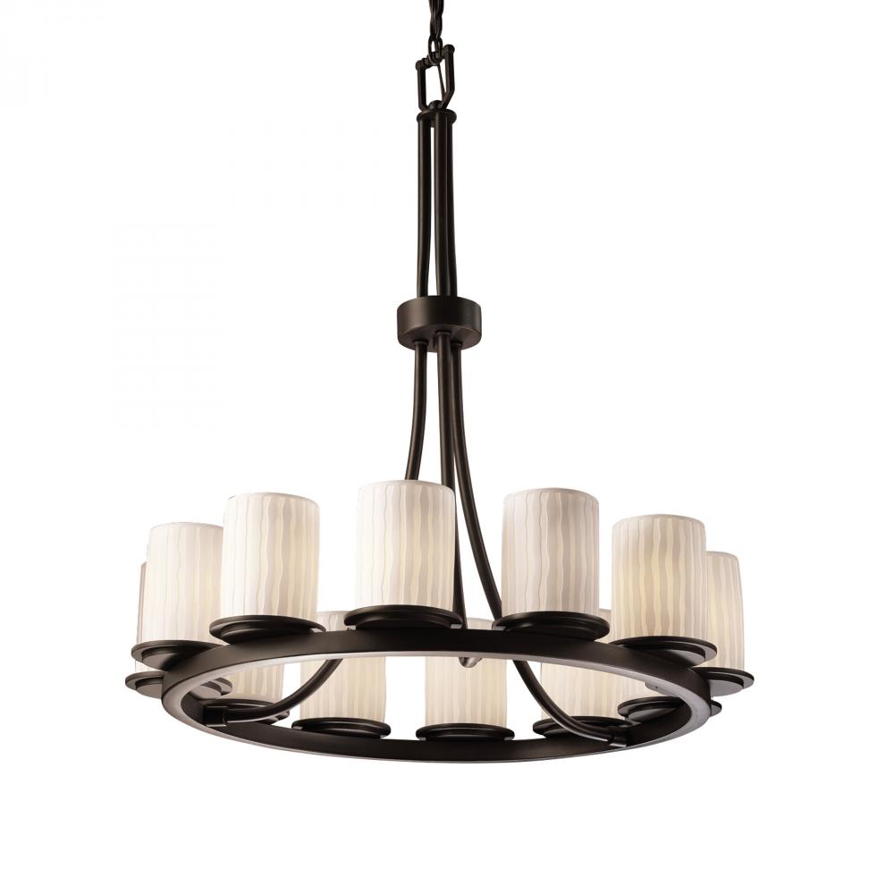 Dakota 12-Light Ring Chandelier (Tall)