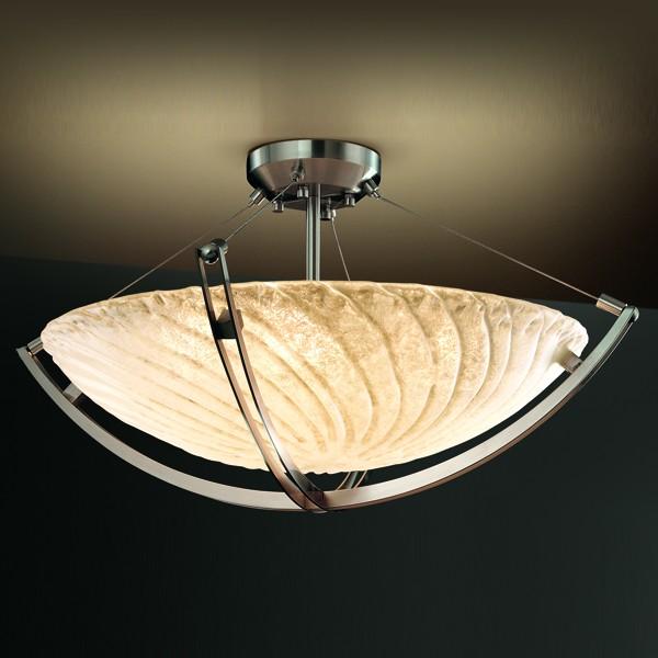 24&#34; LED Semi-Flush Bowl w/ Crossbar