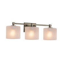 Justice Design Group FSN-8423-30-FRCR-NCKL - Tetra 3-Light Bath Bar