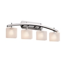 Justice Design Group FSN-8594-55-FRCR-NCKL - Archway 4-Light Bath Bar