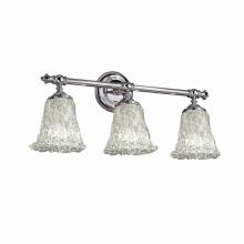 Justice Design Group GLA-8523-20-LACE-CROM - Tradition 3-Light Bath Bar