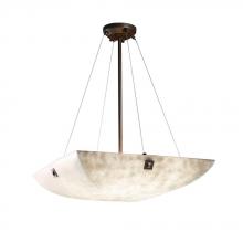 Justice Design Group CLD-9662-35-DBRZ-F6 - 24" Pendant Bowl w/ Concentric Circles Finials