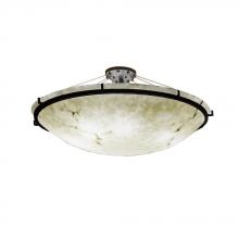 Justice Design Group FAL-9687-35-DBRZ-LED6-6000 - 48" LED Semi-Flush Bowl w/ Ring