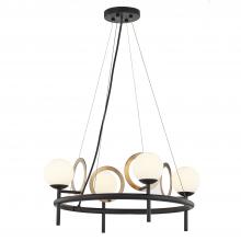 Justice Design Group FSN-4225-OPAL-MBBR - Halo 4-Light Chandelier