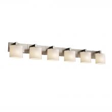 Justice Design Group FSN-8926-30-OPAL-NCKL - Modular 6-Light Bath Bar