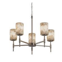 Justice Design Group ALR-8410-10-DBRZ - Union 5-Light Chandelier