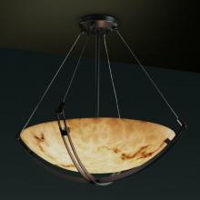 Justice Design Group FAL-9722-35-NCKL - 24" Pendant Bowl w/ Crossbar