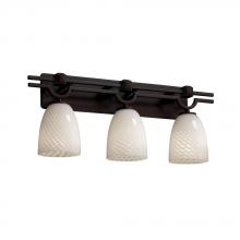 Justice Design Group FSN-8503-10-OPAL-DBRZ - Argyle 3-Light Bath Bar