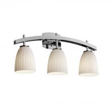 Justice Design Group FSN-8593-40-MROR-DBRZ - Archway 3-Light Bath Bar