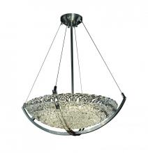 Justice Design Group GLA-9722-35-LACE-NCKL-LED5-5000 - 24" LED Pendant Bowl w/ Crossbar