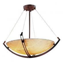 Justice Design Group PNA-9727-35-BANL-DBRZ-LED6-6000 - 48" LED Pendant Bowl w/ Crossbar