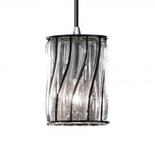 Justice Design Group WGL-8815-10-SWCB-NCKL-RIGID - Mini 1-Light Pendant