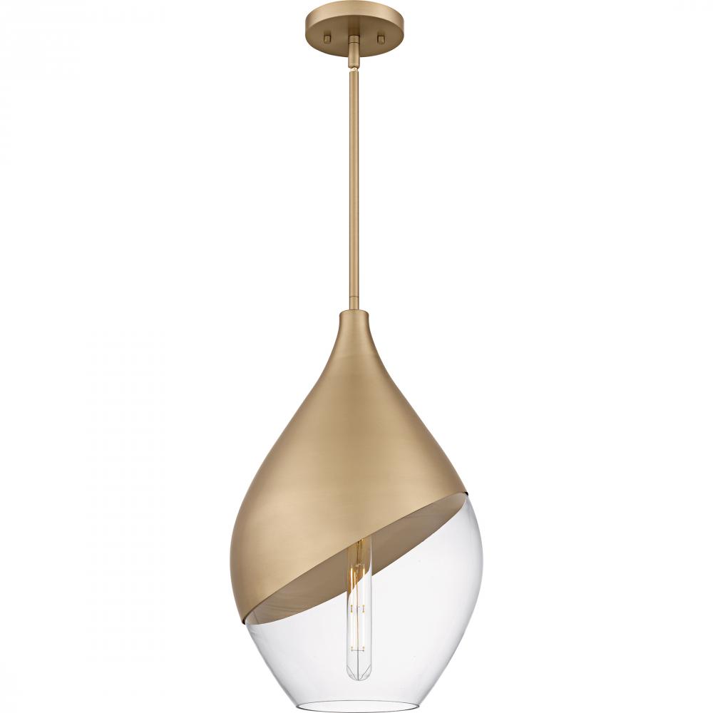 Drover 1-Light Bronze Gold Pendant