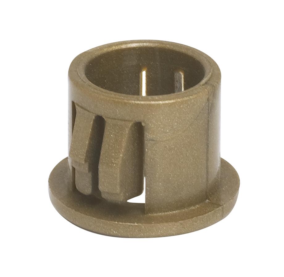 Nylon Snap-In Bushing; For 7/16&#34; Hole; Gold Finish