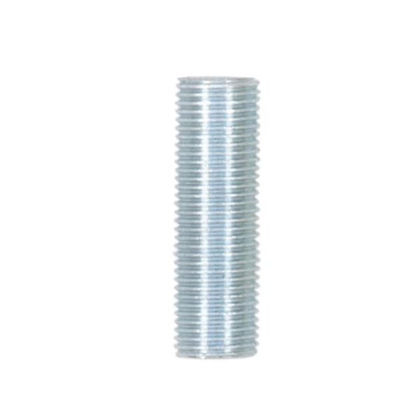 1/8 IP Steel Nipple; Zinc Plated; 1-3/4&#34; Length; 3/8&#34; Wide