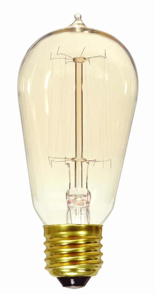 40 Watt ST19 Incandescent; Clear; 3000 Average rated hours; 160 Lumens; Medium base; 120 Volt