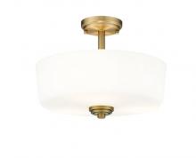 Z-Lite 220SF3-HBR - 3 Light Semi Flush Mount