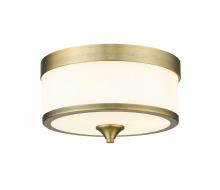 Z-Lite 307F-HBR - 3 Light Flush Mount