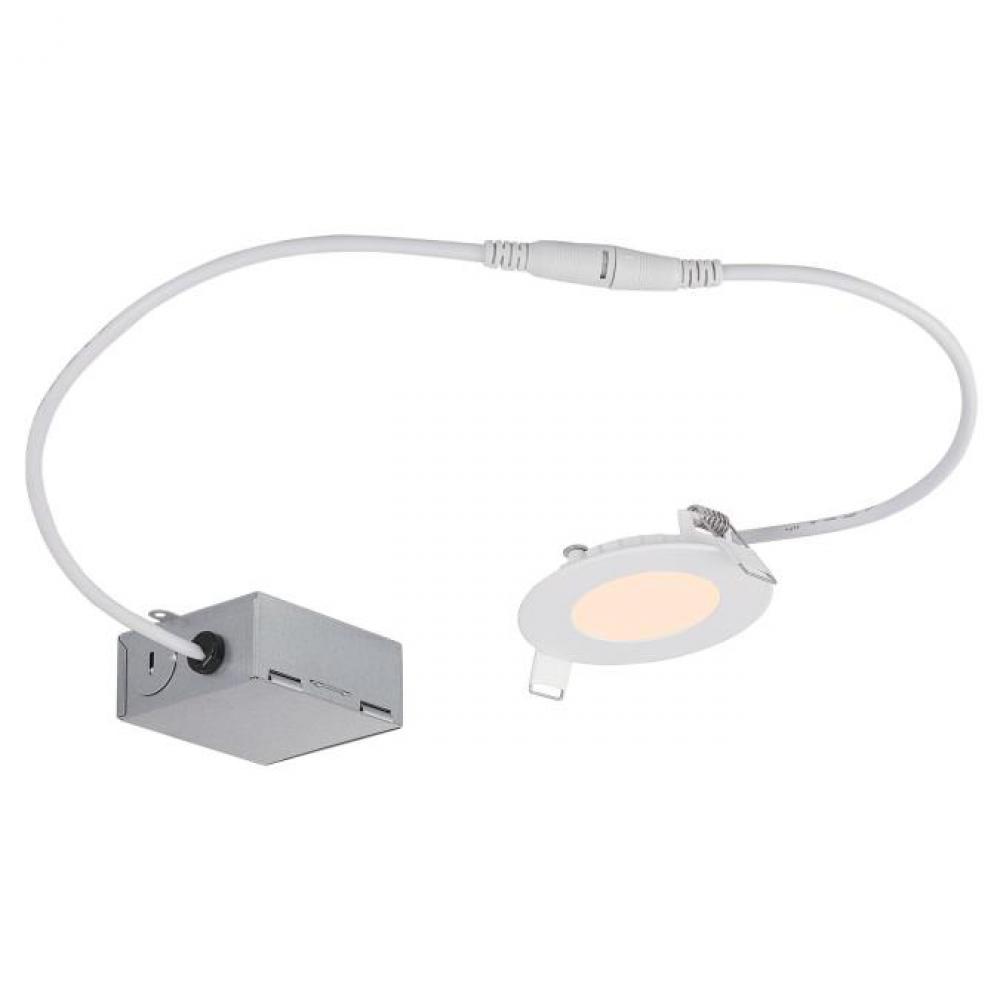 7W Slim Recessed LED Downlight 3&#34; Dimmable 2700K, 120 Volt, Box