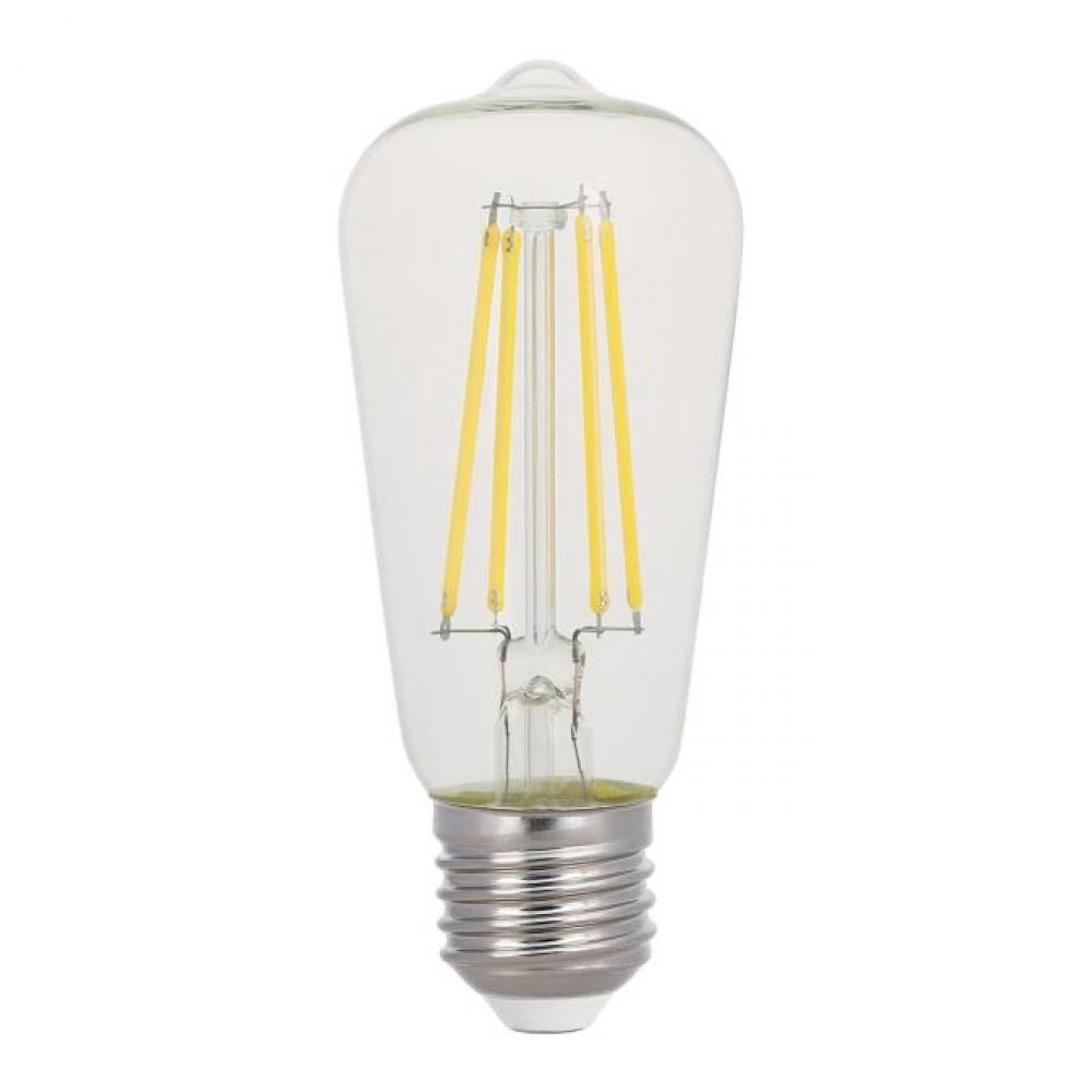 8W ST15 Filament LED Dimmable Clear 2700K E26 (Medium) Base, 120 Volt, Box