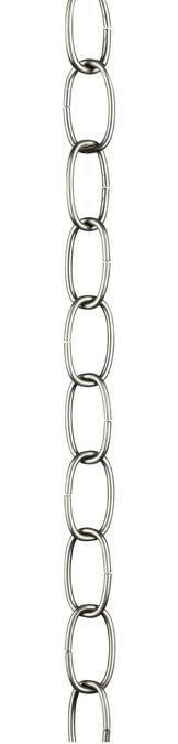 3&#39; 11 Gauge Fixture Chain Brushed Nickel Finish