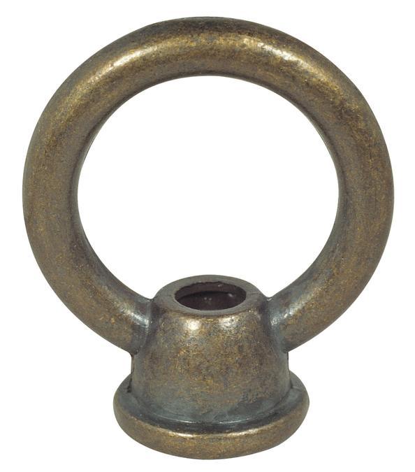 1 3/8&#34; Diameter Female Loop Antique Brass Finish