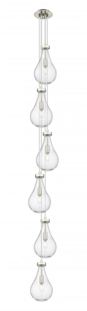 Owego - 6 Light - 7 inch - Brushed Satin Nickel - Multi Pendant