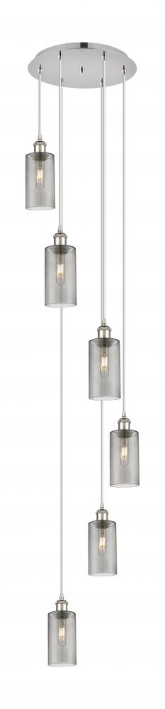 Crown Point - 6 Light - 16 inch - Polished Nickel - Multi Pendant