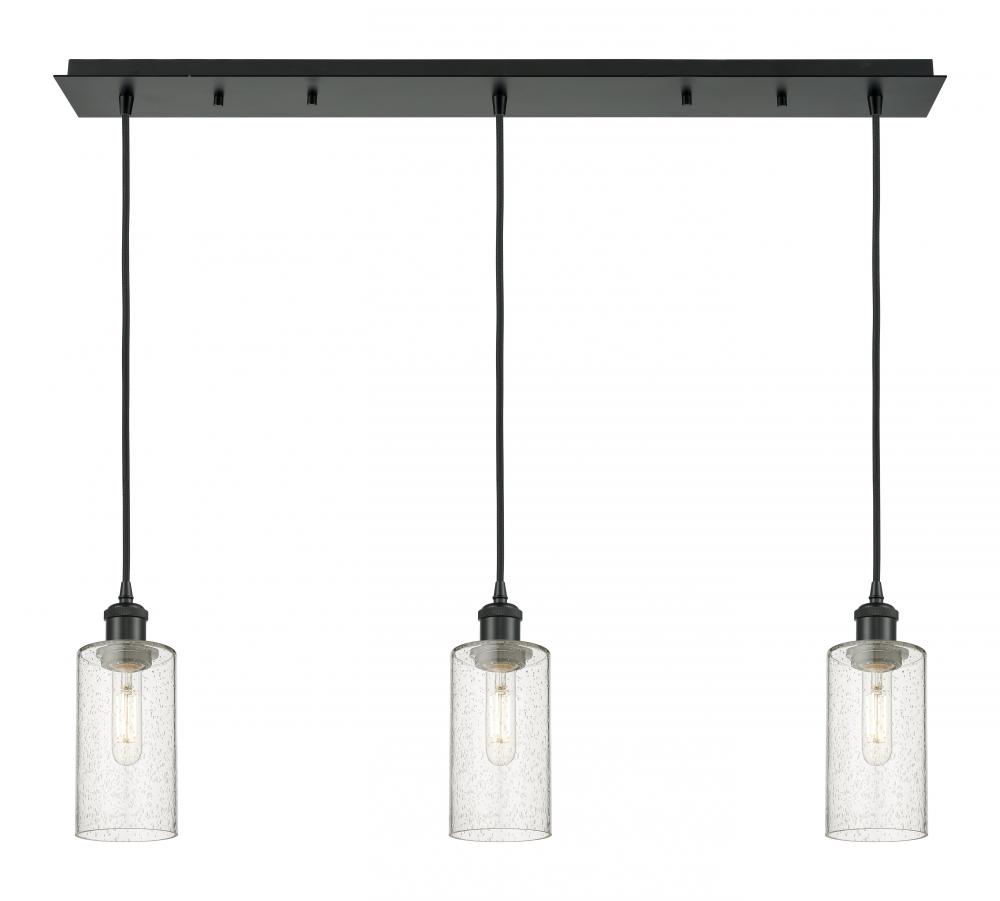 Crown Point - 3 Light - 37 inch - Matte Black - Linear Pendant