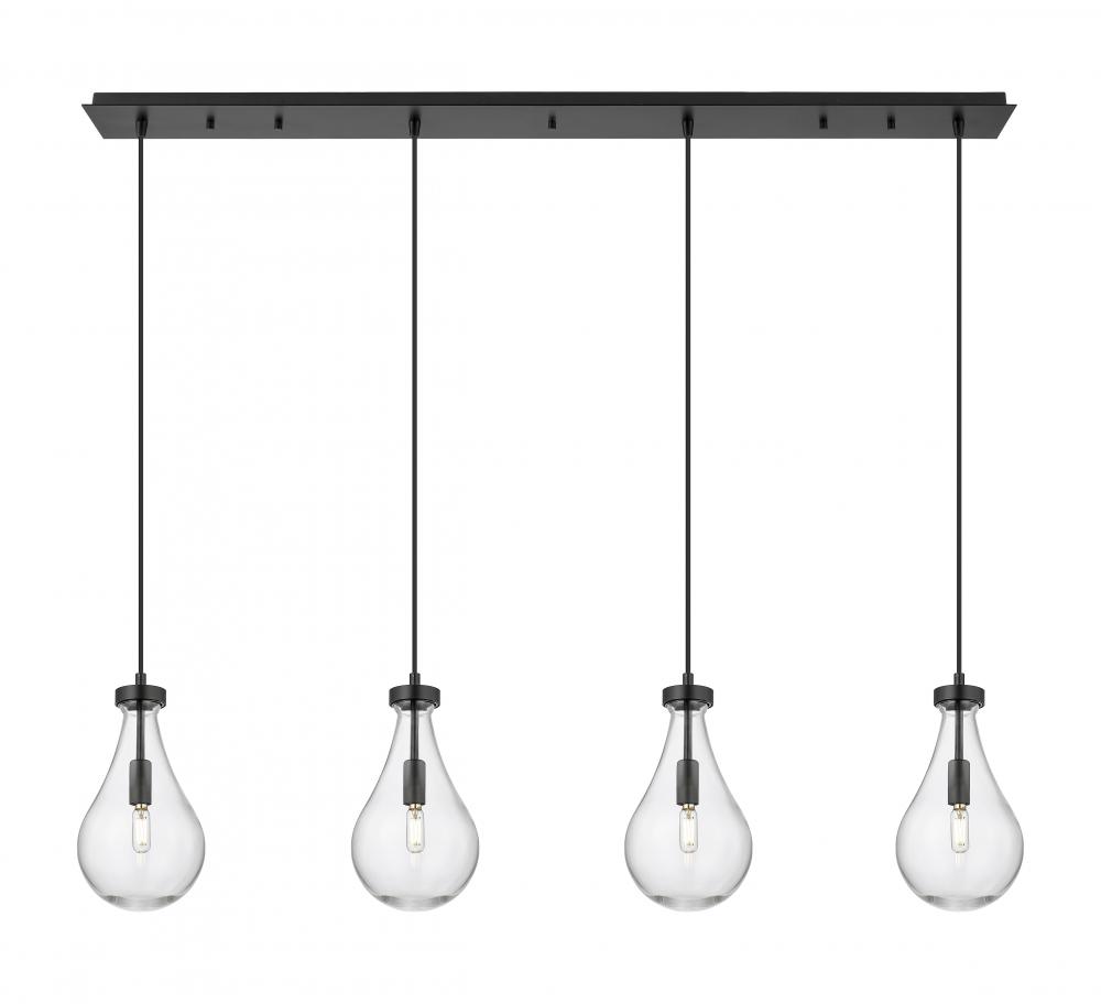 Owego - 4 Light - 49 inch - Matte Black - Linear Pendant