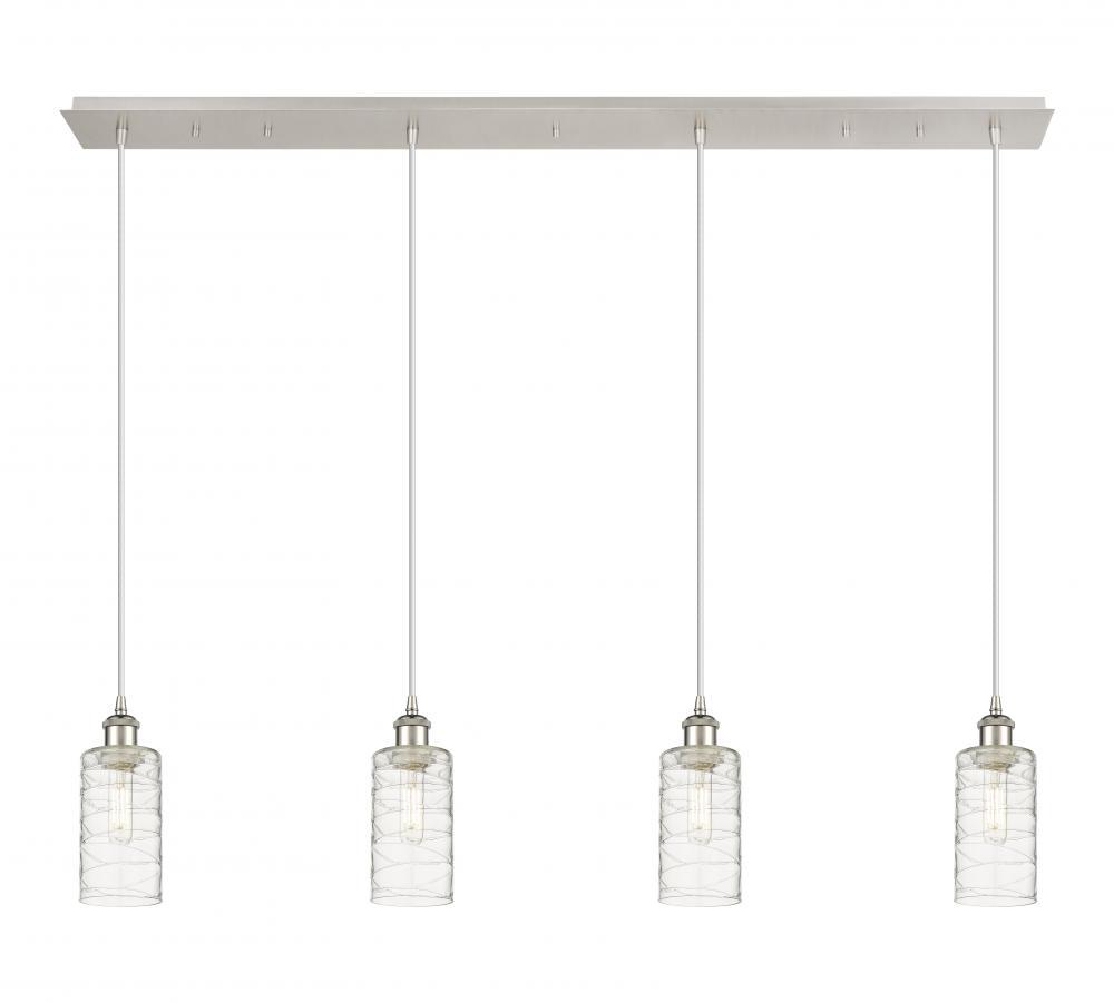 Crown Point - 4 Light - 49 inch - Polished Nickel - Linear Pendant