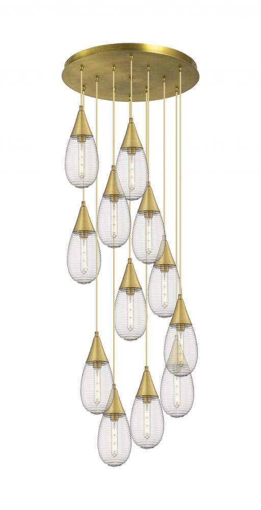 Malone - 12 Light - 25 inch - Brushed Brass - Multi Pendant