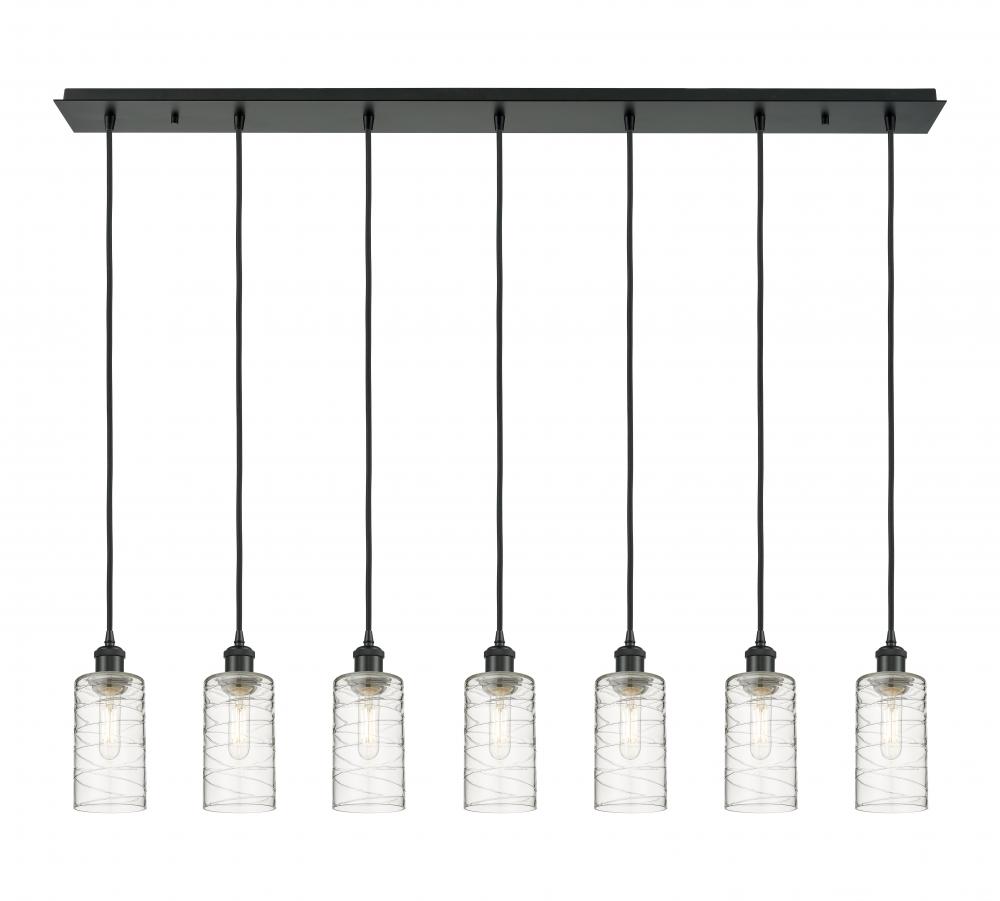 Crown Point - 7 Light - 49 inch - Matte Black - Linear Pendant