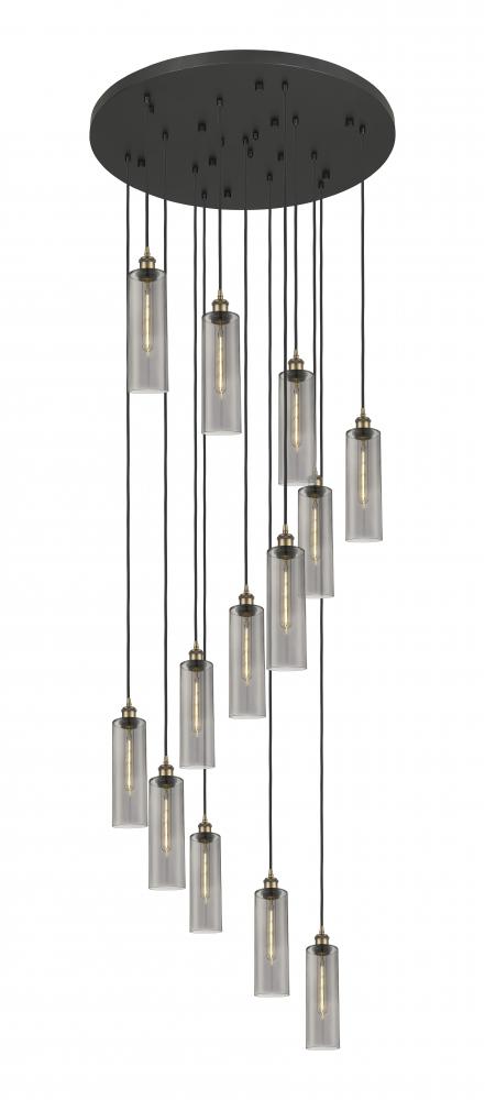 Crown Point - 13 Light - 32 inch - Brushed Brass - Multi Pendant