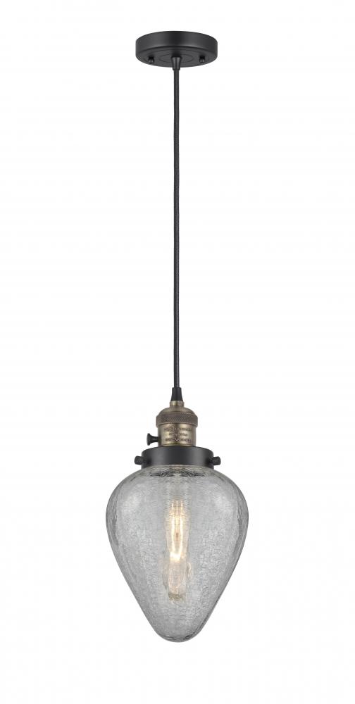 Geneseo - 1 Light - 7 inch - Black Antique Brass - Cord hung - Mini Pendant