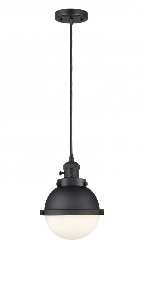 Hampden - 1 Light - 7 inch - Matte Black - Cord hung - Mini Pendant