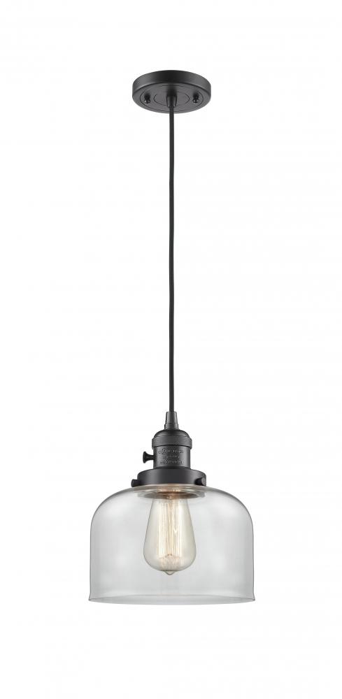 Bell - 1 Light - 8 inch - Oil Rubbed Bronze - Cord hung - Mini Pendant