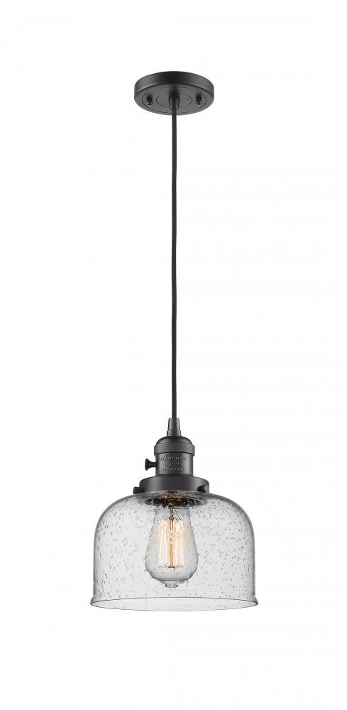 Bell - 1 Light - 8 inch - Oil Rubbed Bronze - Cord hung - Mini Pendant