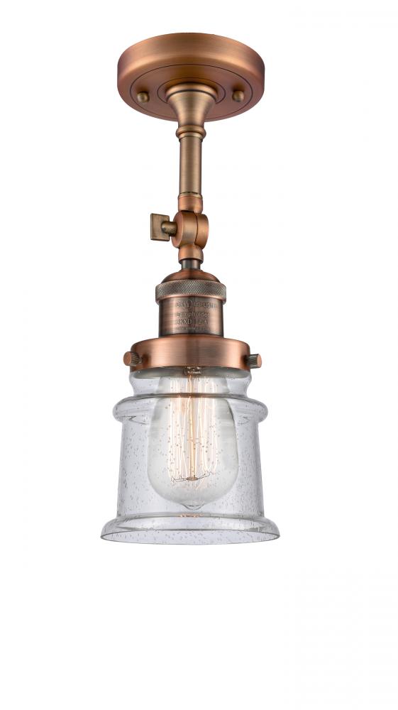 Canton - 1 Light - 5 inch - Antique Copper - Semi-Flush Mount