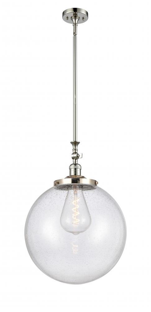 Beacon - 1 Light - 16 inch - Polished Nickel - Stem Hung - Mini Pendant