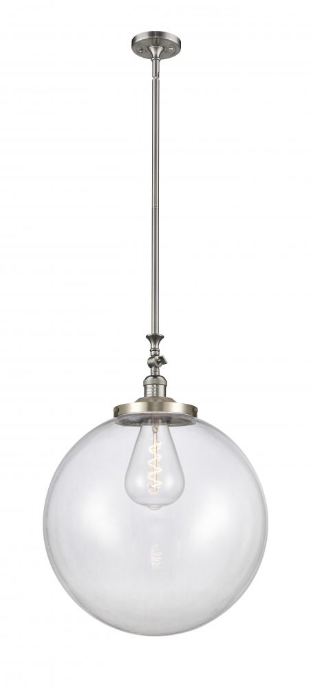 Beacon - 1 Light - 18 inch - Brushed Satin Nickel - Stem Hung - Mini Pendant