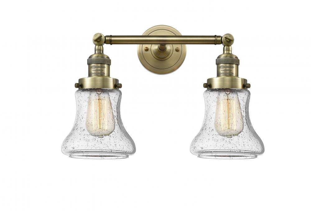 Bellmont - 2 Light - 17 inch - Antique Brass - Bath Vanity Light