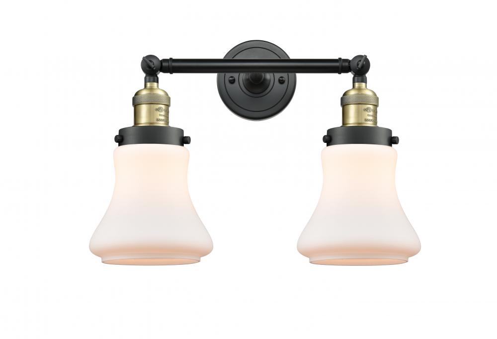 Bellmont - 2 Light - 17 inch - Black Antique Brass - Bath Vanity Light