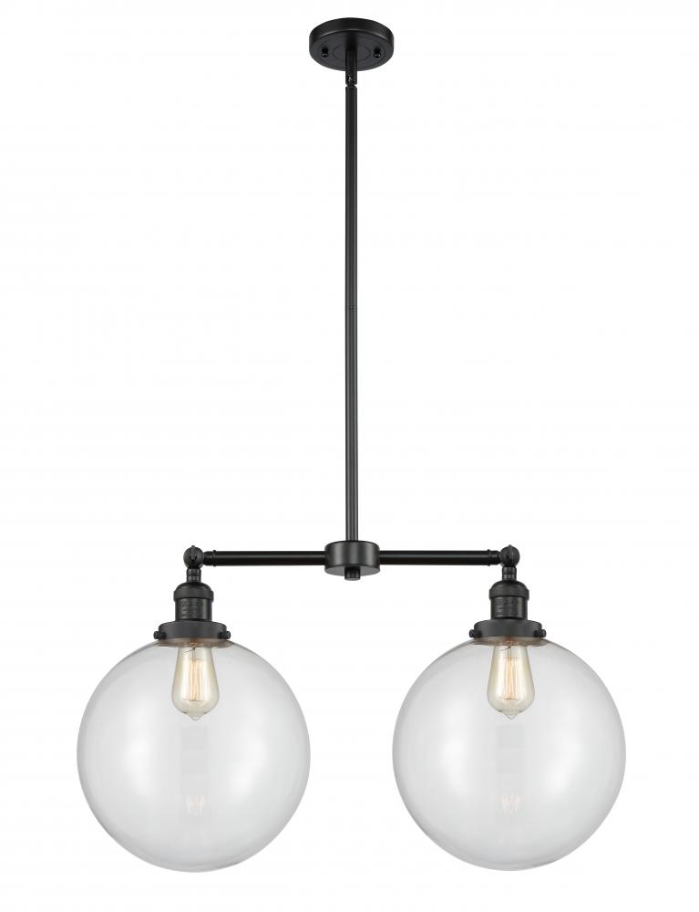 Beacon - 2 Light - 27 inch - Matte Black - Stem Hung - Island Light