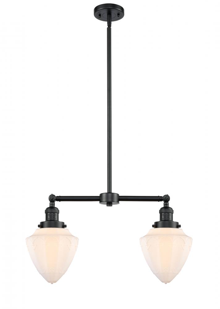 Bullet - 2 Light - 24 inch - Oil Rubbed Bronze - Stem Hung - Island Light