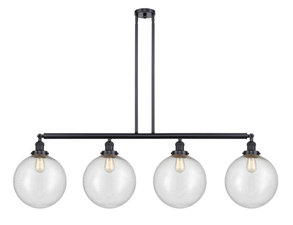 Beacon - 4 Light - 56 inch - Matte Black - Stem Hung - Island Light