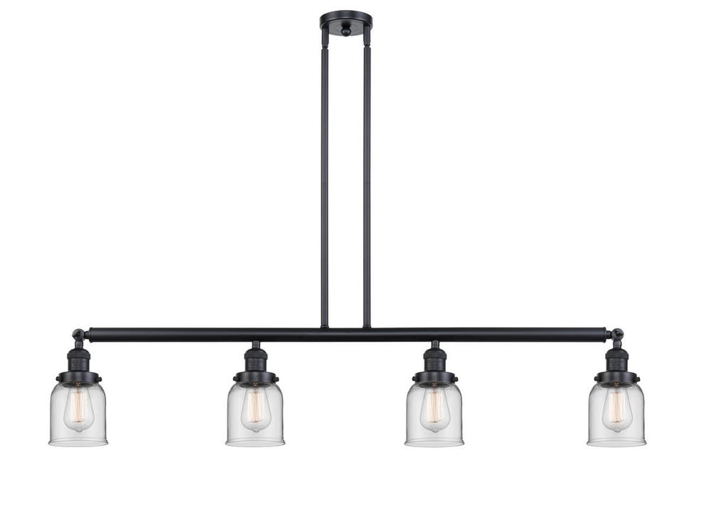 Bell - 4 Light - 50 inch - Matte Black - Stem Hung - Island Light