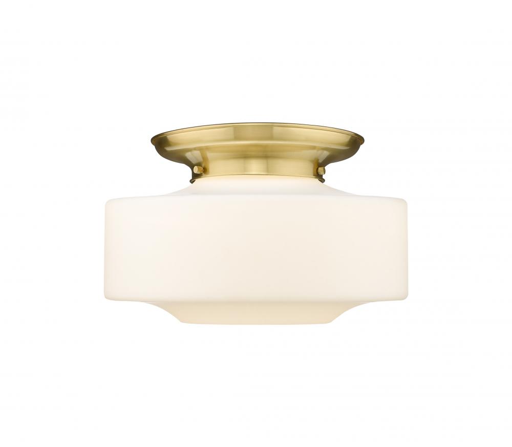 Bridgeton - 1 Light - 16 inch - Satin Gold - Flush Mount