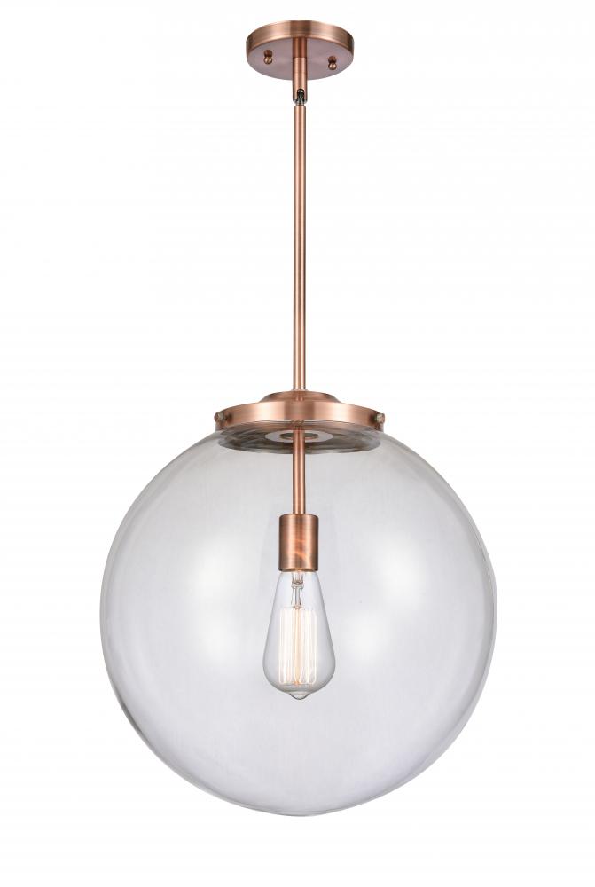 Beacon - 1 Light - 16 inch - Antique Copper - Cord hung - Pendant