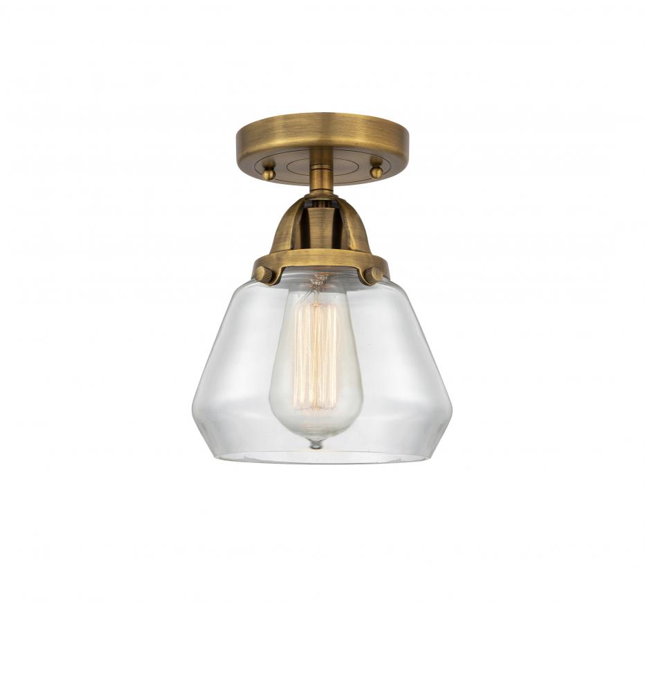 Fulton - 1 Light - 7 inch - Brushed Brass - Semi-Flush Mount